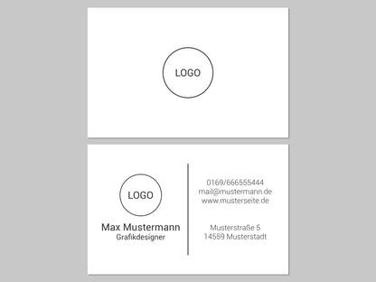 Create business cards and have them printed on premium paper | 85 x 55 mm cards on 350g kraft paper | Design and order business cards with a photo or logo that can be printed on both sides
