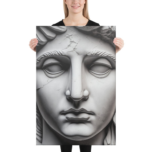 Canvas print white marble 60 cm x 90 cm